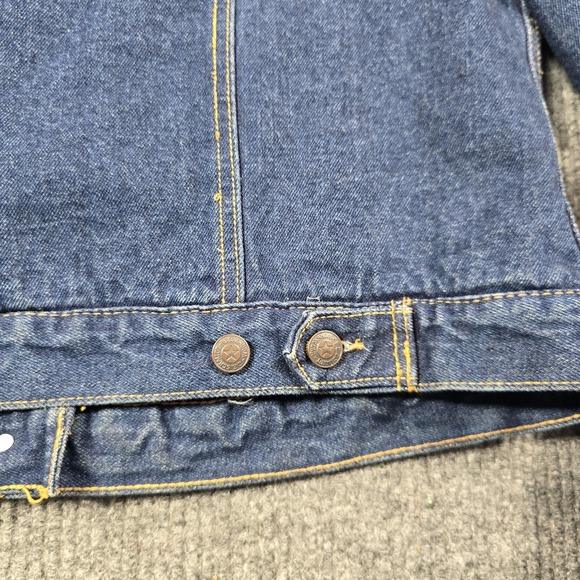 C.E. Schmidt Workwear Jacket Womens XL Blue Denim Lined Sherpa Collar Pockets - Picture 11 of 12